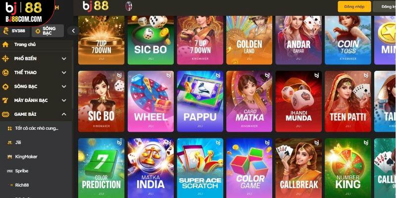 Game Bài BJ88 - Không Gian Cá Cược Hấp Dẫn Và Thú Vị