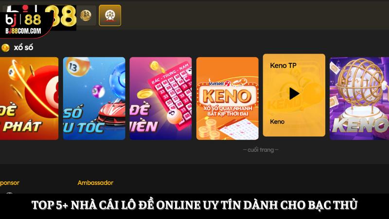nhà cái lô đề online uy tín