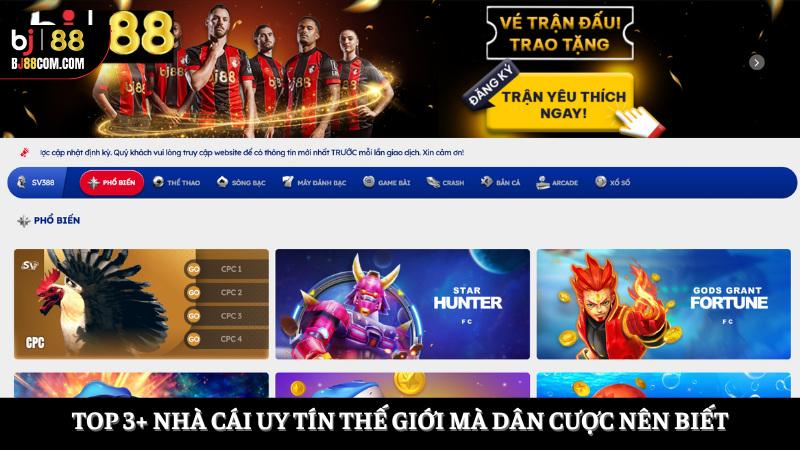 Nhà cái uy tín thế giới